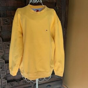 Tommy Hilfiger Men's Crewneck Sweater in Yellow size L